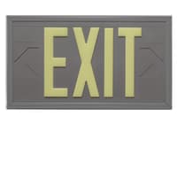 Photoluminescent Exit Sign 100ft Viewing Distance: Series: EEPL100