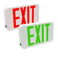 Compact Indoor LED Exit Sign With Universal Installation Kit: Series: EECE