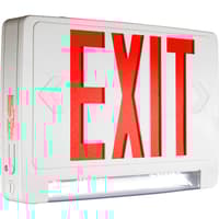 LED Exit Sign with Integrated Linear LED Lights Series: EELC