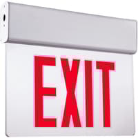 Edgelit Exit Sign Featuring Clear Panel with Upscale Design : Series: EEEL