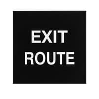 ADA Braille Exit Route Sign Engraved Applique Grade 2  
