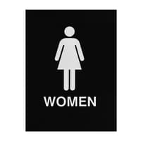 ADA Braille Womens Restroom Sign Engraved Applique Grade 2