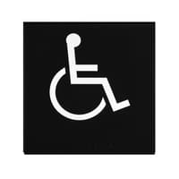 ADA Braille Accessible Exit Sign Engraved Applique Grade 2