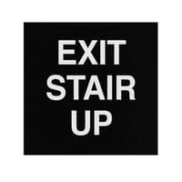 ADA Braille Exit Stair Up Engraved Applique Grade 2  