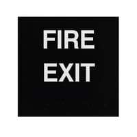 ADA Braille Fire Exit Sign Engraved Applique Grade 2