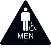 ADA Braille Mens Restroom Sign