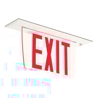 Breva Series Edge-Lit Exit Sign Recessed Mount : EEBEVR