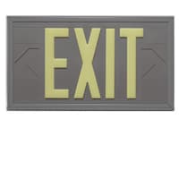 Photoluminescent Exit Sign 100ft Viewing Distance: Series: EEPL100