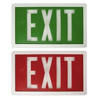 Self Luminous Tritium Exit Sign Series EESL: UL924 Listed Non-Electrical
