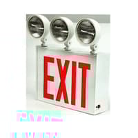 NYC Approved Steel LED Exit Sign with Emergency Lights  Series: EENC
