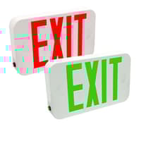 Compact Indoor LED Exit Sign With Universal Installation Kit: Series: EECE