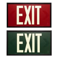 UL924 Photoluminescent Exit Sign 50ft Viewing Distance: Series: EEPF
