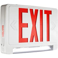 LED Exit Sign with Integrated Linear LED Lights Series: EELC