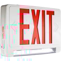 LED Exit Sign with Integrated Linear LED Lights Series: EELC