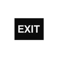 ADA Braille Exit Sign Engraved Applique Grade 2