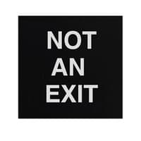 ADA Braille Not An Exit Sign Engraved Applique Grade 2