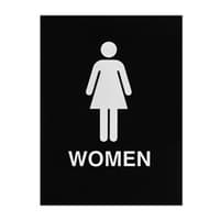 ADA Braille Womens Restroom Sign Engraved Applique Grade 2