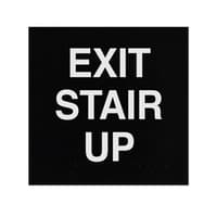 ADA Braille Exit Stair Up Engraved Applique Grade 2  