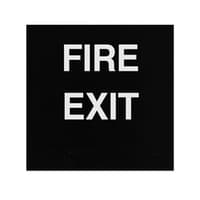 ADA Braille Fire Exit Sign Engraved Applique Grade 2
