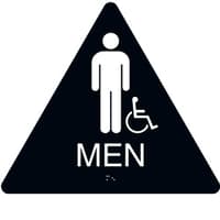 ADA Braille Mens Restroom Sign