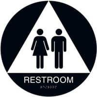 ADA Braille Unisex Restroom Sign
