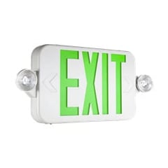 Compact Indoor LED Exit Sign with LED Lights Series: EECC