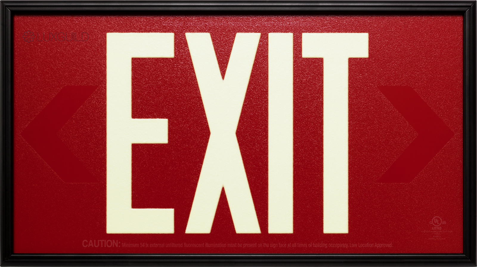 Photoluminescent Exit Sign