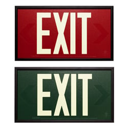 V6EMER0025 Emergency Exit This Way Sign VAT Invoice Supplied 